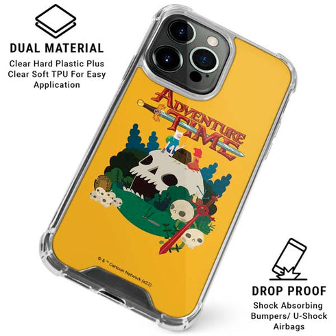 Adult Swim Adventure Time Cave Of Skulls iPhone 16 Pro Clear Case
